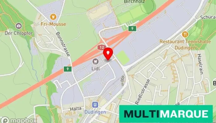 Shell -  Karte - Düdingen