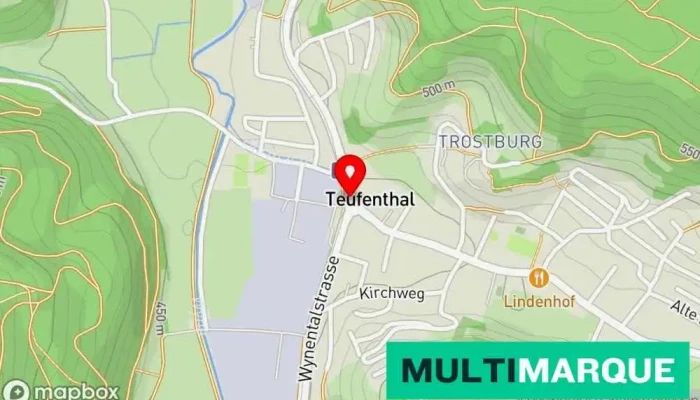 Karte von Teufenthal  in Teufenthal