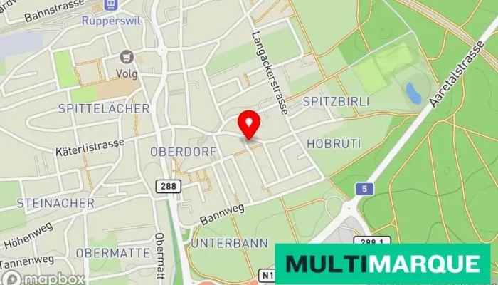 Karte von Toyota Freeedi, Garage, Serge Gübeli Autohändler in Rupperswil