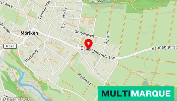 Karte von Ulrich KTM-Service Motorradhändler, Mechanikwerkstatt in Möriken-Wildegg