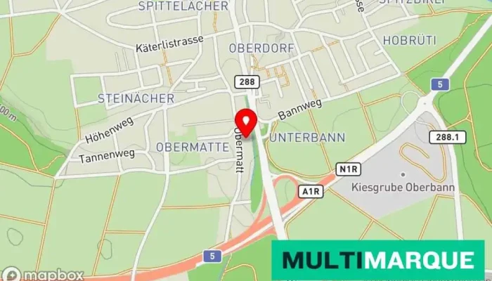 Karte von URMA AG Maschinenhersteller, Industrieanlagenanbieter, Maschinenbau, Maschinenbauunternehmen, Werkzeugmacher, Werkzeughersteller in Rupperswil