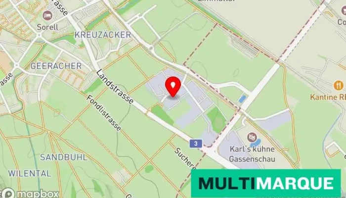 Karte von Vorstadt Garage Presicce GmbH Chrysler-Dodge-RAM-Jeep Autowerkstatt in Spreitenbach